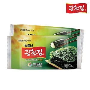 광천김 소문난 파래9단 도시락김 90봉 5gx9Px10팩_이미지