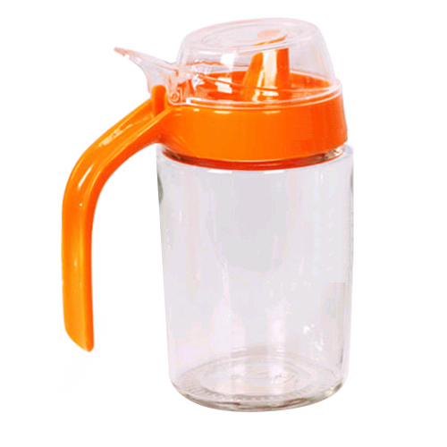  시노글라스 원터치뚜껑 오일병 오렌지 250ml [1개]