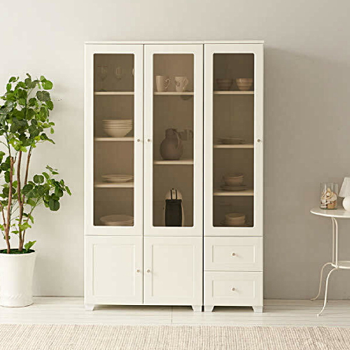 나무뜰  메이 유리 장식장 세트 1200