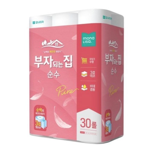 부자되는집 순수 25m (30롤) (1팩)_이미지