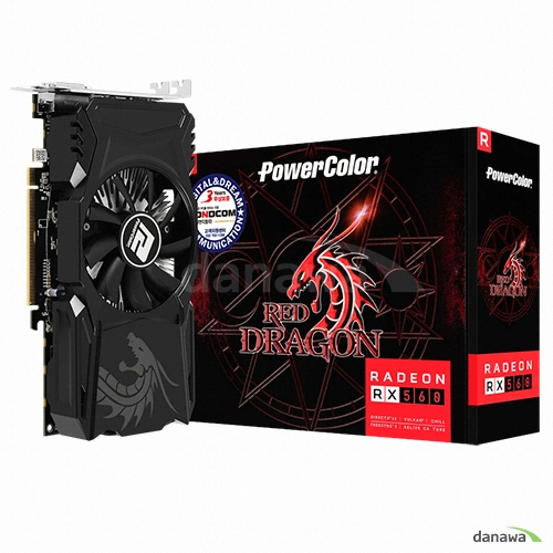 PowerColor 라데온 RX 560 레드드래곤 14CU D5 2GB 디앤디컴_이미지