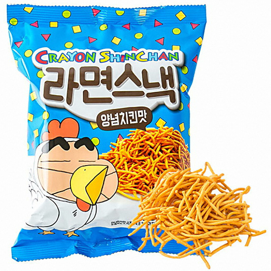 크레용신짱 크레용신짱 라면스낵 양념치킨맛 90g (16개)_이미지