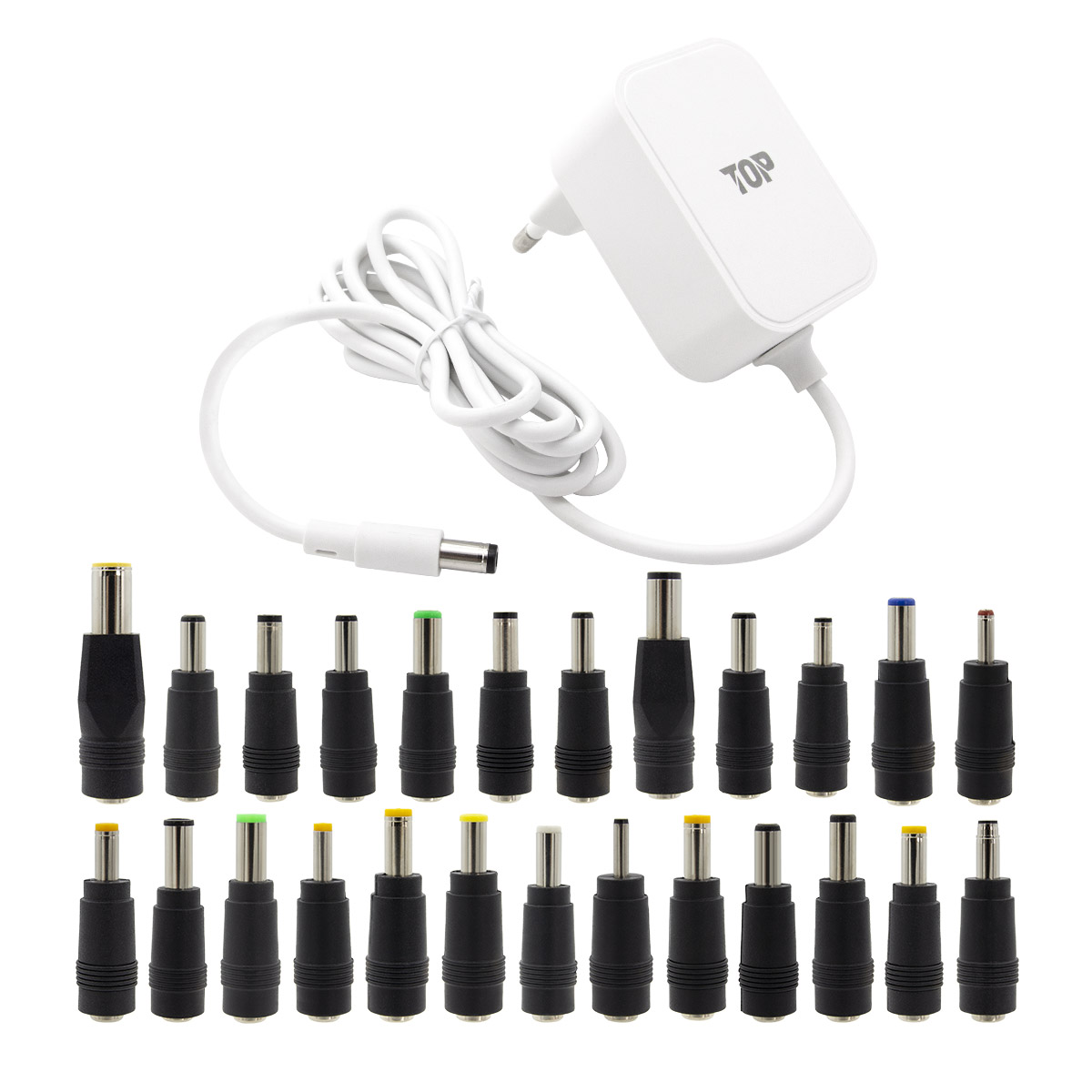 HDTOP DC 12V 2A CCTV 화이트 어댑터 (HT-AD164 / 25종 젠더)