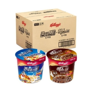 콘푸로스트 컵 시리얼 30g x 9p + 첵스 30g x 9p 세트 1세트