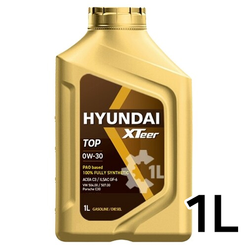 현대오일뱅크 엑스티어 탑 PAO 0W30 1L_이미지