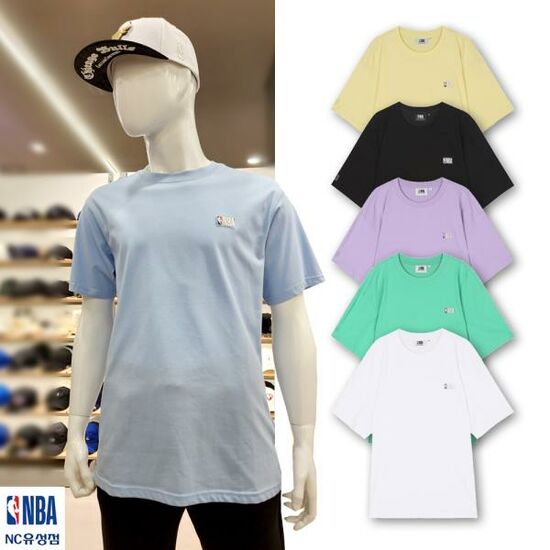 남녀공용 코튼폴리 오버핏 라운드 반팔 티셔츠 N222TS012P