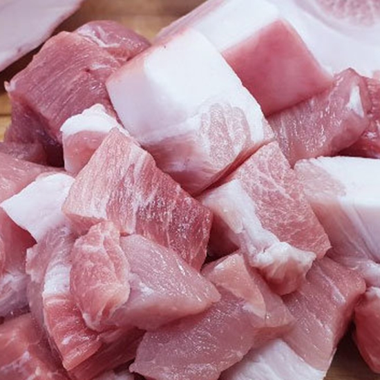 고기119 한돈 뒷다리살 껍질없는 찌개용 500g (1개)_이미지