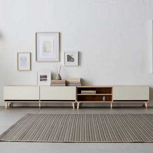 솔트 벤 선반형 거실장세트 2400