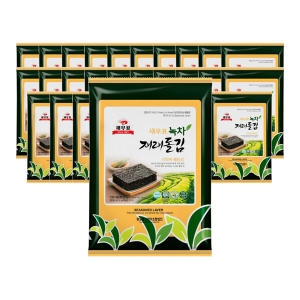 완도물산 새우표 완도 녹차재래 돌김전장 30g (30개)
