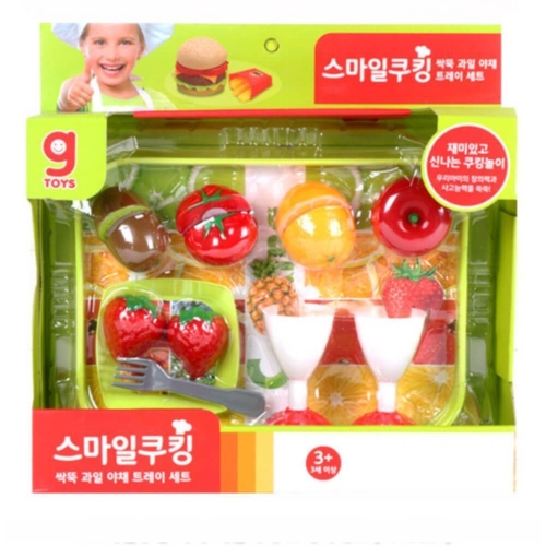 가이아코퍼레이션 스마일쿠킹 싹뚝 과일야채 트레이 세트_이미지