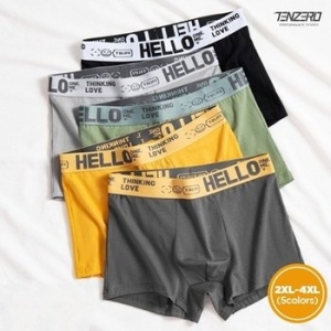 텐제로 남성 헬로 속옷 고스판 팬티 드로즈 사각 5컬러 남자팬티 언더웨어_22586411_634414_이미지