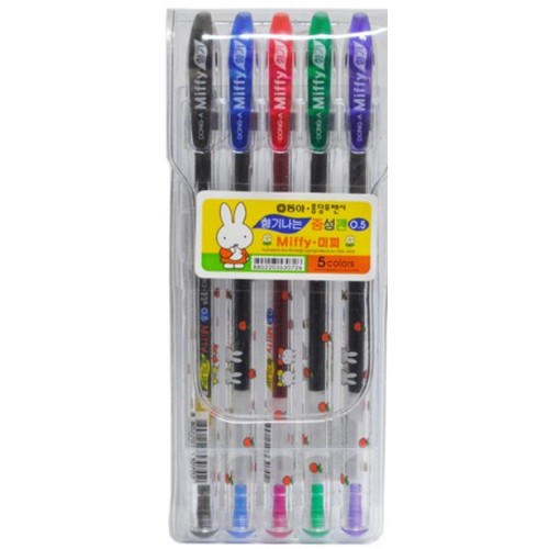 동아 미피 향기나는 중성펜 0.5mm 세트 (5색)_이미지