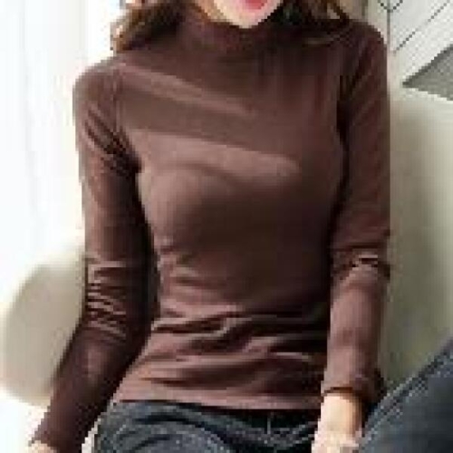 오너클랜 반목 긴팔티 겨울 반폴라 캐쥬얼 여성 여자 WE60283