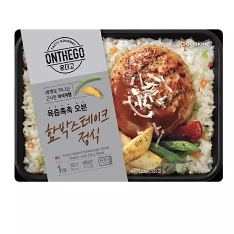 아워홈 온더고 함박 스테이크 정식 290g (3개)_이미지