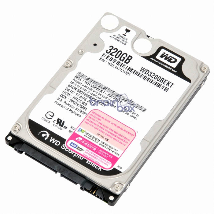 Western Digital WD Scorpio Black SATA2/7200/16M/노트북용/비품 (WD3200BEKT, 320GB)_이미지