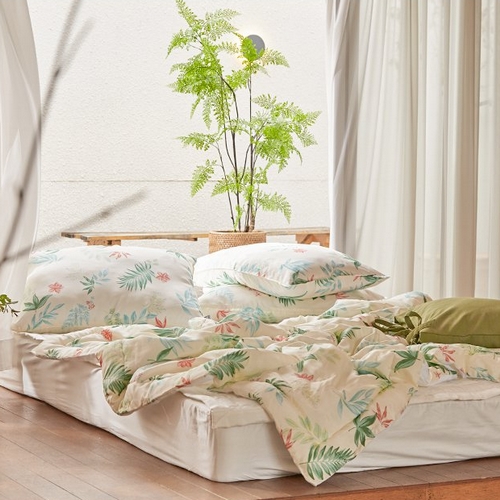 아르페지오베이직 카리브 크림 풍기인견 여름 차렵이불 패드세트 (퀸 Q)_이미지