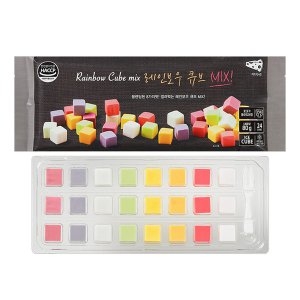 단미푸드 레인보우큐브믹스 치즈 80g (6개)