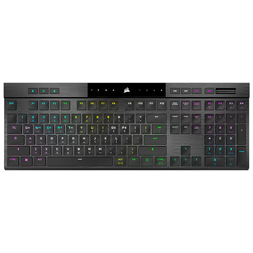 CORSAIR K100 AIR WIRELESS RGB Ultra Low Profile 게이밍 기계식 <b>키보드</b>