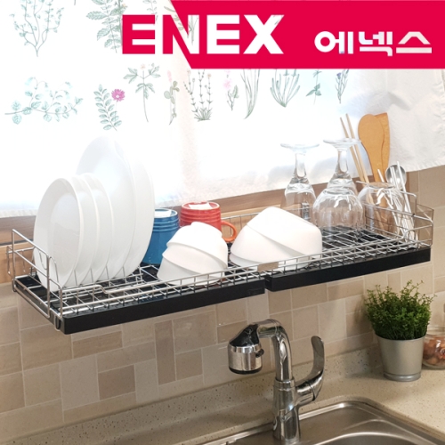 에넥스  ENNEE 창문형 식기건조대 800 블랙/창틀형