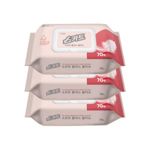 스카트 물티슈 캡형 70매 (3팩)_이미지