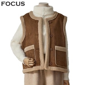 포커스 무스탕조끼베스트 FBW4J3PVT3140_BP