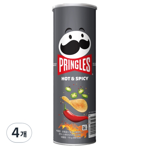켈로그 프링글스 매운맛 110g (4개)_이미지