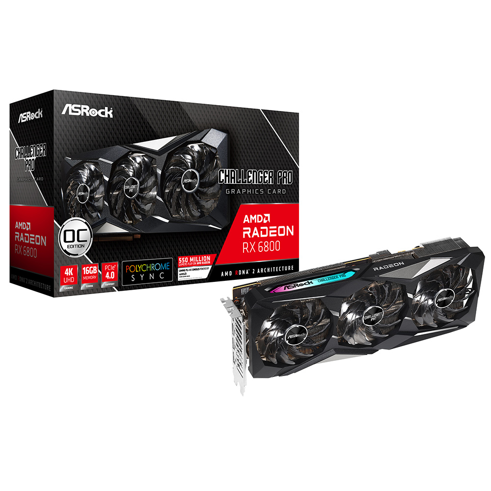 ASRock 라데온 RX 6800 CHALLENGER Pro OC D6 16GB 에즈윈_이미지