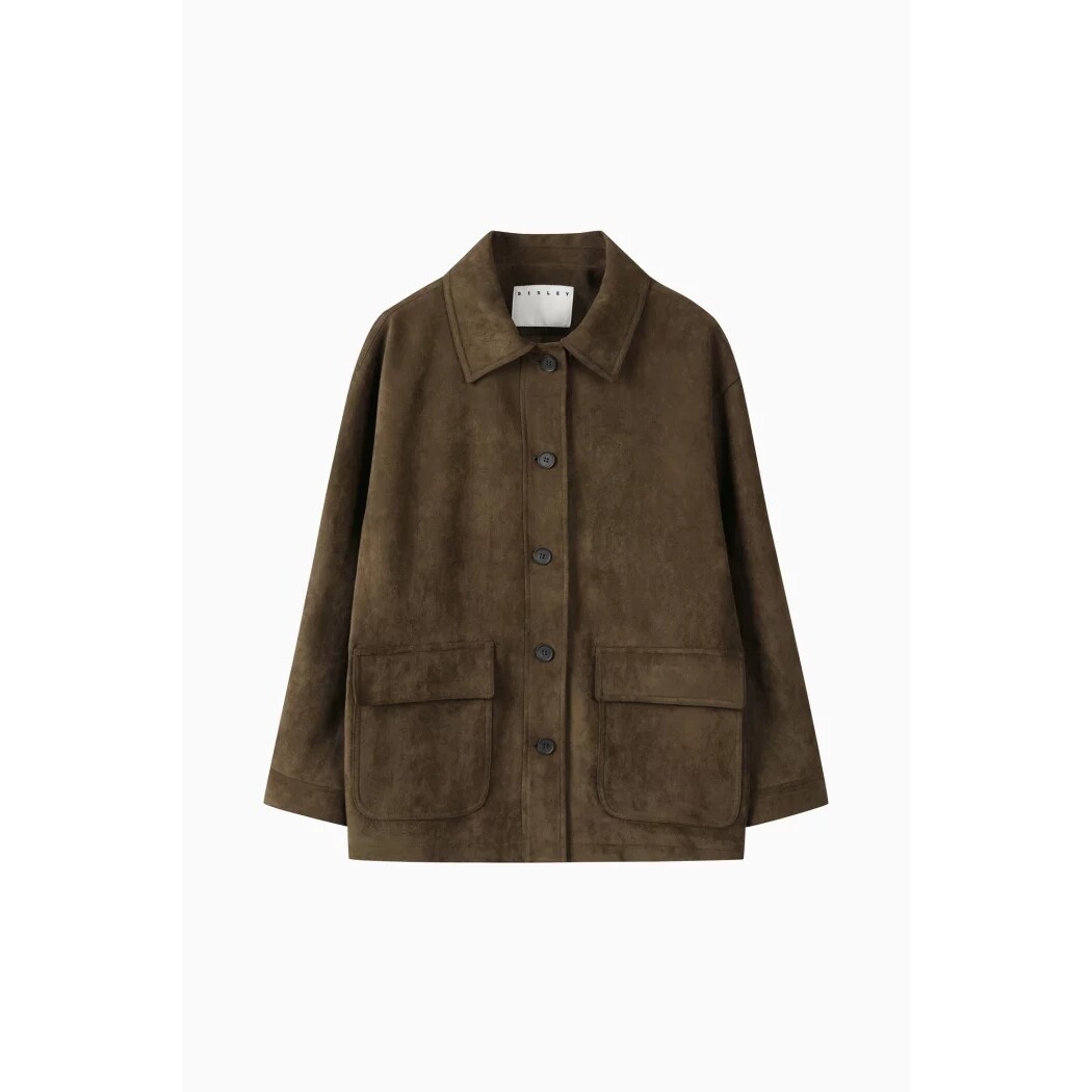 SISLEY 2컬러 인조 스웨이드 점퍼형 자켓 SALE83661_이미지