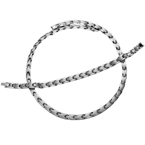 발란스3000 베리타S 하이 게르마늄 팔찌+목걸이 세트 실버_이미지