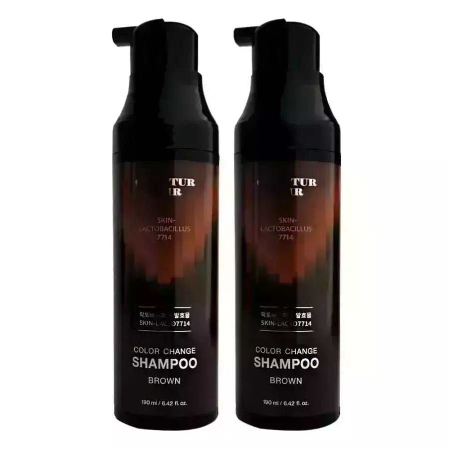 꾸띄르헤어 시즌4 스킨락토7714 샴푸 멋내기갈색 190ml (2개)_이미지