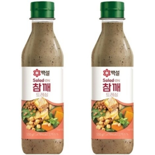 백설 샐러드온 참깨 드레싱 550g (2개)_이미지