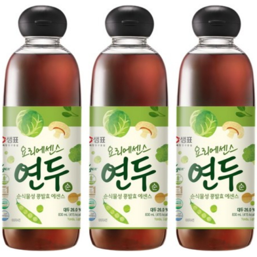 샘표 연두 순 830ml (3개)_이미지