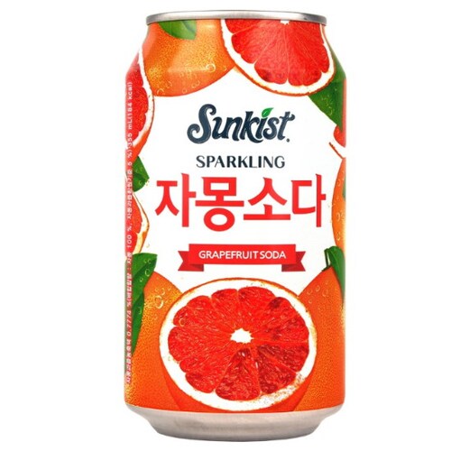 코카콜라음료 미닛메이드 자몽에이드 탄산 355ml (12개)_이미지