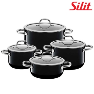 실리트 실라간 패션 블랙 냄비 4종 (높은양수16,20,24+낮은양수20)_이미지
