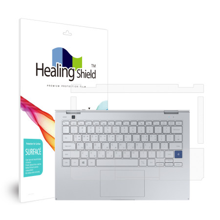 폰트리 힐링쉴드 삼성전자 갤럭시북 플렉스2 5G NT930QCA 무광 외부보호필름 (팜레스트/터치패드 2매)_이미지