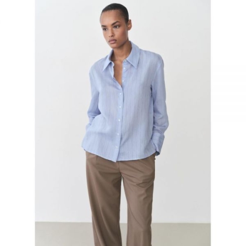 망고 WOMAN 셔츠 CORTAZAR Medium Blue 87035744_이미지