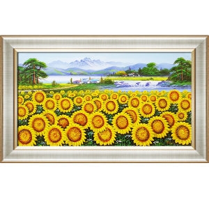  부자되는 해바라기 그림 액자 풍경 유화그림 동아화랑