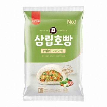 SPC삼립 삼립호빵 미니 꼬마야채 6개입 240g (1개)