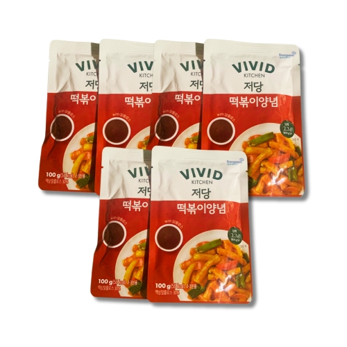 동원홈푸드 비비드키친 저당 떡볶이양념 100g (6개)