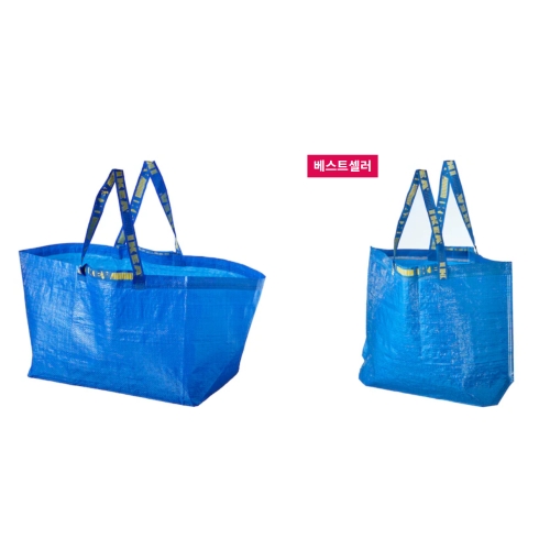 이케아 IKEA 장바구니 쇼핑백 타포린 가방 M 1개_이미지