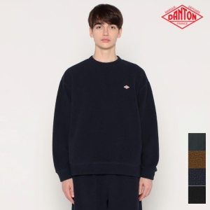 단톤 남성 POLARTEC 써멀 프로 스웨트 풀오버 티 셔츠 23AW DT-C0268 POL 플리스 양털 후리스