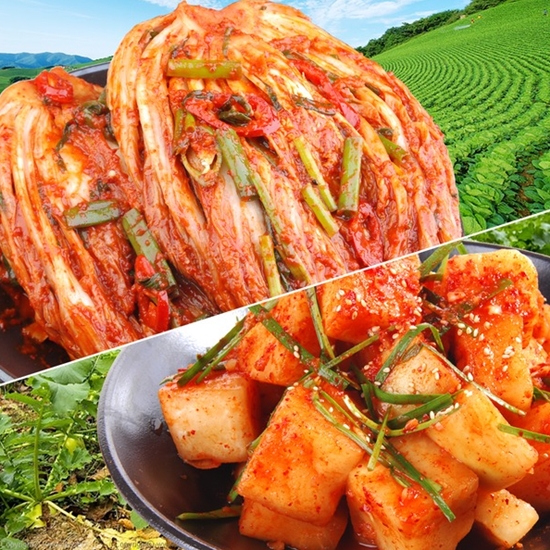 자연푸드몰 가정식 포기김치 5kg+왕깍두기 2kg (1개)_이미지