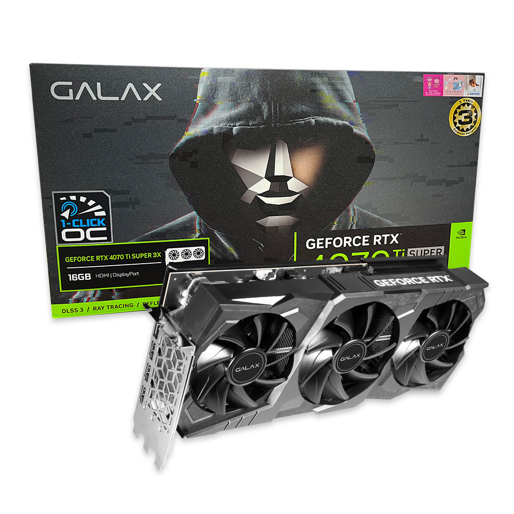 갤럭시 GALAX 지포스 RTX 4070 Ti SUPER 3X OC D6X 16GB_이미지