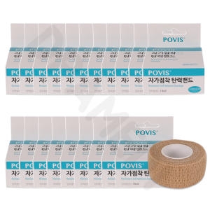 3M 코반 압박 접착 붕대 자가점착밴드 포비스 1인치 20롤_이미지