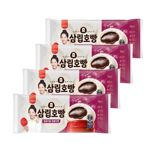 SPC삼립 삼립호빵 발효미종 정통단팥 380g (4개)_이미지