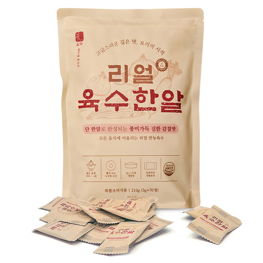 지웰 일맛 리얼 육수한알 210g (3g x 70입) (1개)_이미지