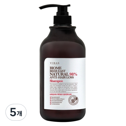 비바스 바이옴 비어이스트 탈모완화샴푸 1000ml (5개)_이미지