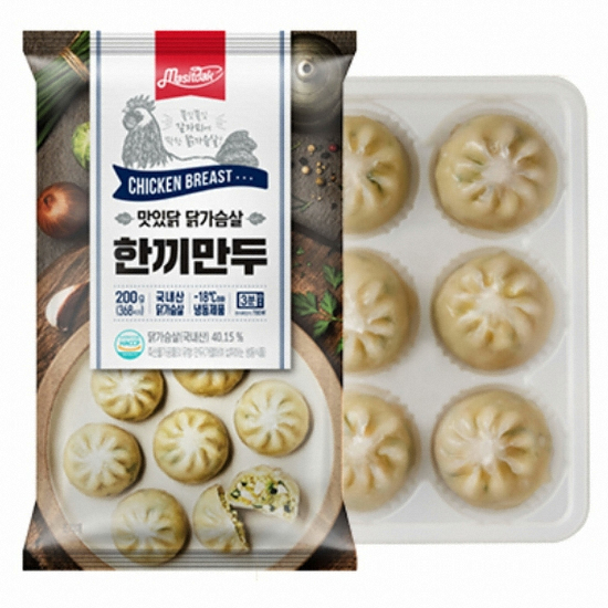 맛있닭 닭가슴살 한끼만두 오리지널 200g이미지입니다. 누르면 해당 게시물로 새창이동합니다.