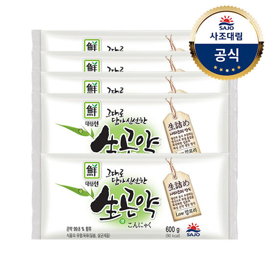 사조대림 대림선 그대로 담아 신선한 생곤약 600g (5개)