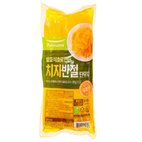 풀무원 발효식초로 만든 치자반절단무지 350g (1개)